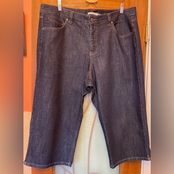BandolinoBlu Womens Plus Capri Blue Jeans 18W - Picture 1 of 8